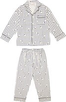 Thumbnail for your product : Bonpoint Dormeur polka-dot cotton pajamas