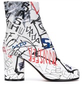 Thumbnail for your product : Maison Margiela graphic print Tabi ankle boot