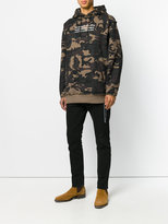 Thumbnail for your product : Mastermind Japan camouflage skull and crossbones hoodie