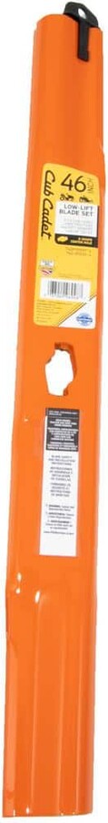Cub Cadet Original Equipment Low Lift Sand Blade Set for Select 46 in. Mowers with S-Shape Center OE# 742P05510-L, 742-05510-L