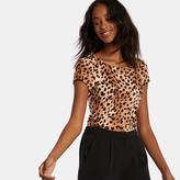 Thumbnail for your product : Carmen Womop Neck Animal Print Tee
