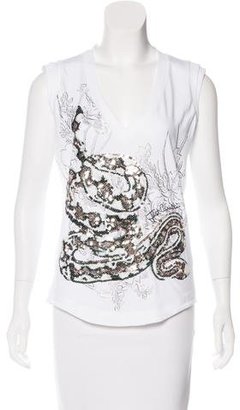 Just Cavalli Sequined Sleeveless Top w/ Tags
