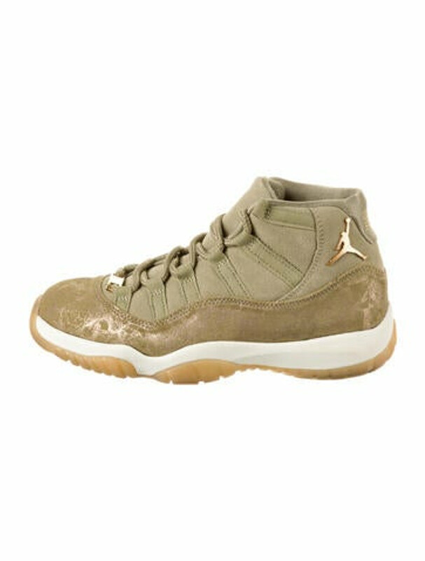 Jordan 11 Retro Neutral Olive Sneakers Olive - ShopStyle