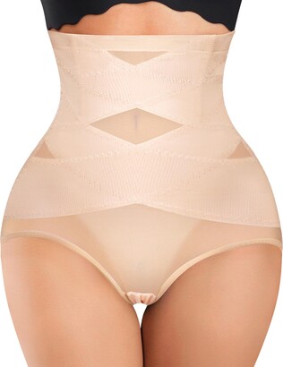 BRABIC 2 in 1 Postpartum Belly Wrap Girdle Pelvis Belt Waist Trainer Tummy  Control Shapewear for Women - Beige - Medium - ShopStyle