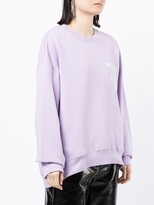 Thumbnail for your product : Izzue Text-Print Cotton-Blend Sweatshirt
