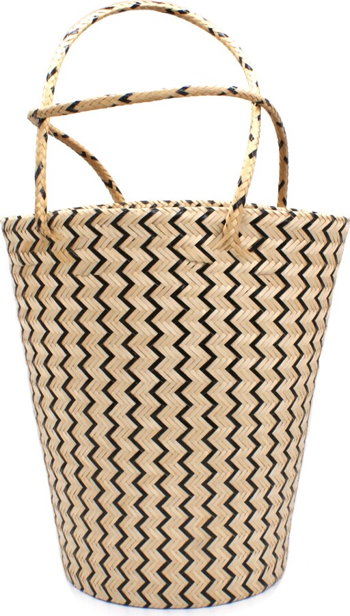 Washein Palma Black Beach Tote Straw Bag ShopStyle