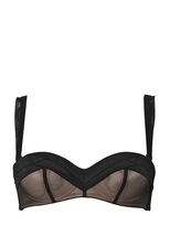 Thumbnail for your product : Chantal Thomass Pleated Mesh Bandeau Bra