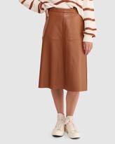 Thumbnail for your product : Sportscraft Women's Brown Leather skirts - Fleur Leather Skirt