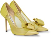 Thumbnail for your product : Jimmy Choo Lani 100 mesh and leather pumps