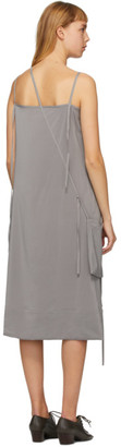 Lemaire Grey Silk Caraco Dress