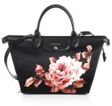 Thumbnail for your product : Longchamp Le Pliage Heritage Rose-Print Nylon & Leather Satchel