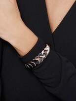 Thumbnail for your product : John Hardy Legends Naga Sterling Silver Grey Mother-Of-Pearl Medium Flex Cuff Bracelet