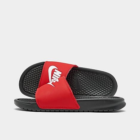 men red nike slides