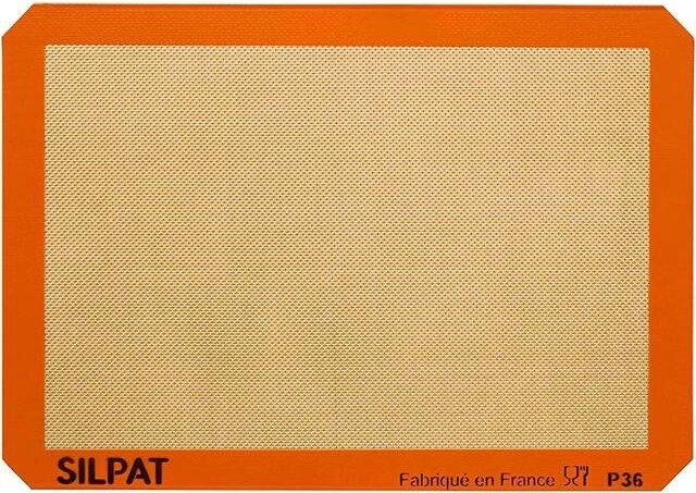 Silpat Original Cookie Size Silicone Rectangular Baking Mat, Orange