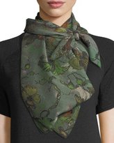 Thumbnail for your product : Rag & Bone Floral-Print Silk Camo Scarf
