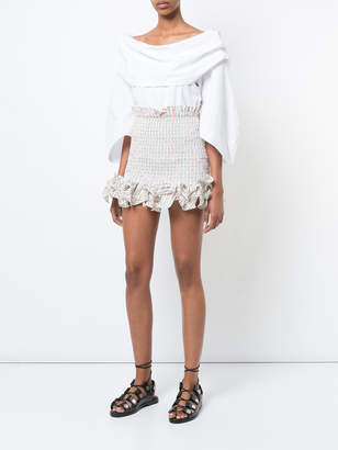 Petersyn Ruffle Hem Mini Skirt
