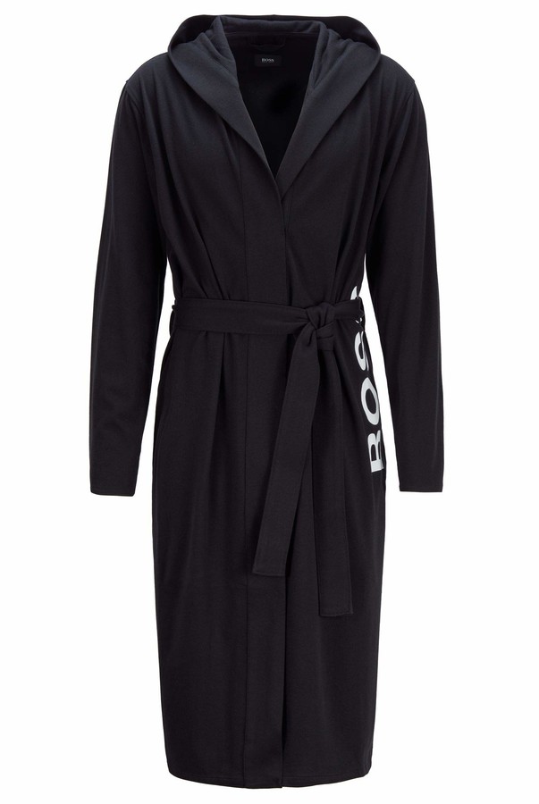 hugo boss dressing gown with hood