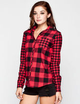 Thumbnail for your product : Full Tilt Buffalo Mix Womens Flannel Shirt
