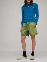 Thumbnail for your product : Marni Marble Dyed Cotton Denim Shorts