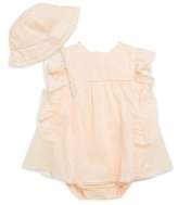 Thumbnail for your product : Chloé Baby's Two-Piece Cotton Ruffle Bodysuit & Sun Hat Set
