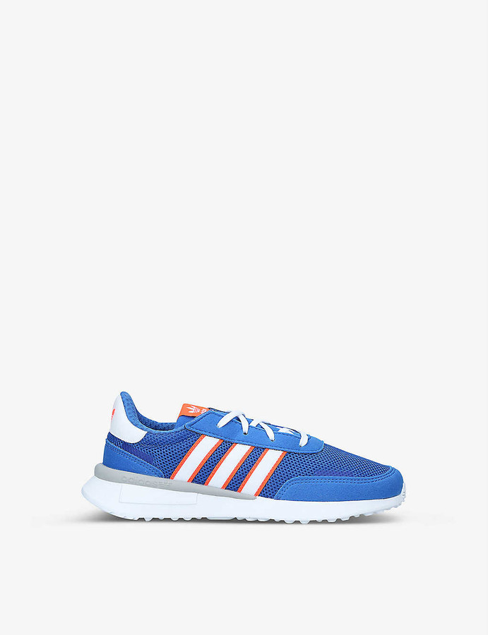 adidas blue mesh trainers