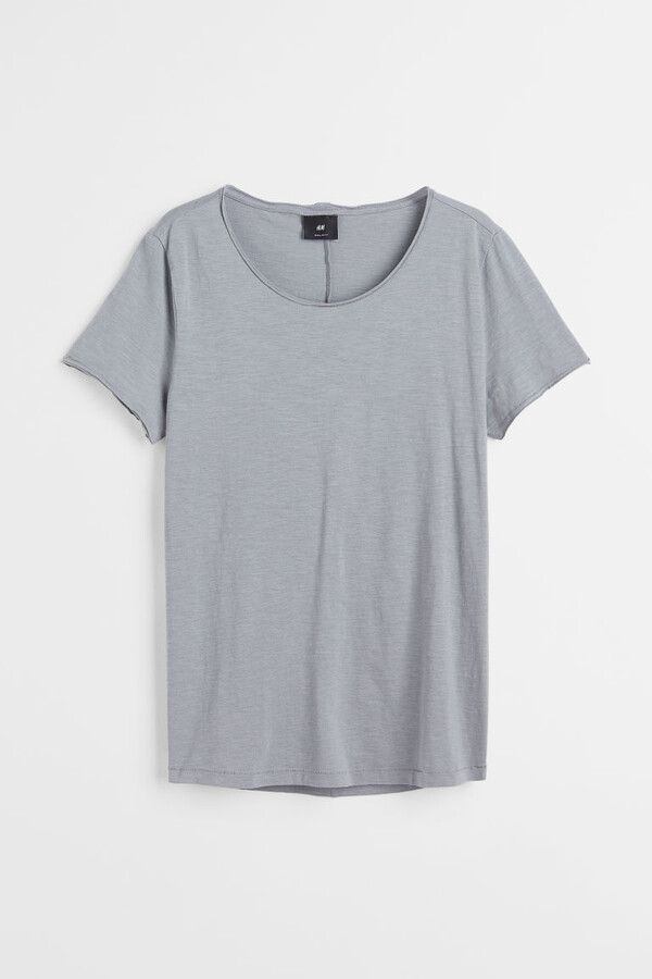 Men - Black Slim Fit Round-necked T-Shirt - Size: 3XL - H&M