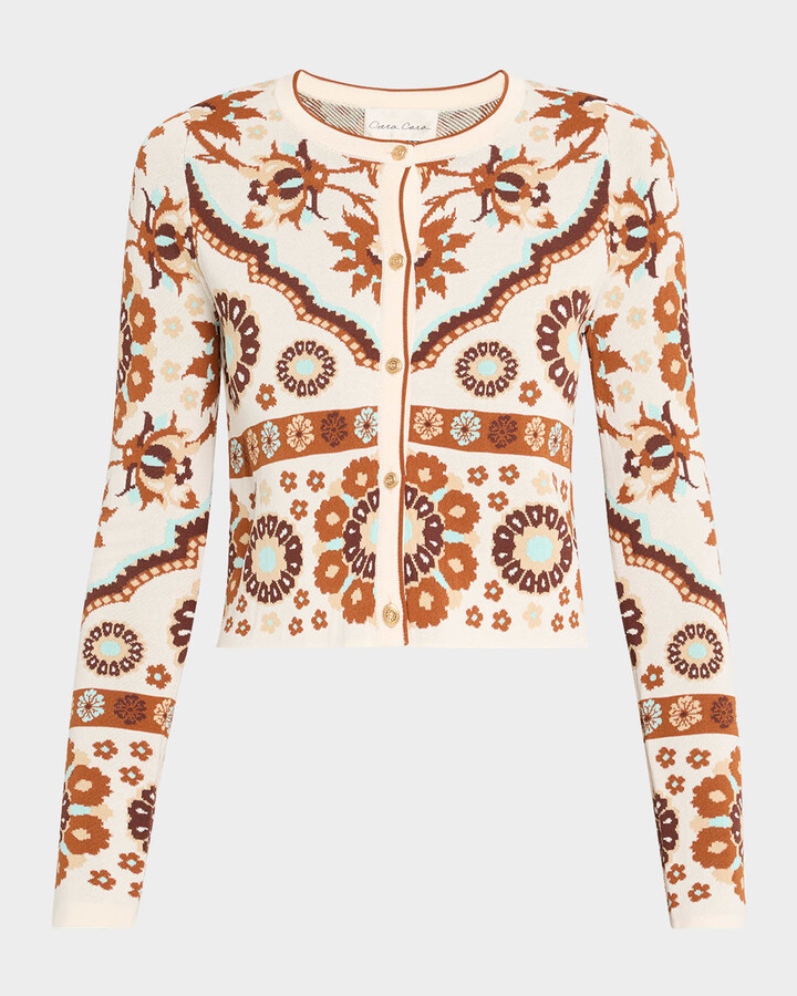 Cara Cara Ila Printed Knit Cardigan