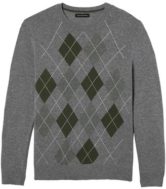 Banana Republic Wool-Blend Arglye Sweater
