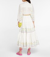 Thumbnail for your product : ALÉMAIS Juniper embroidered cotton midi dress