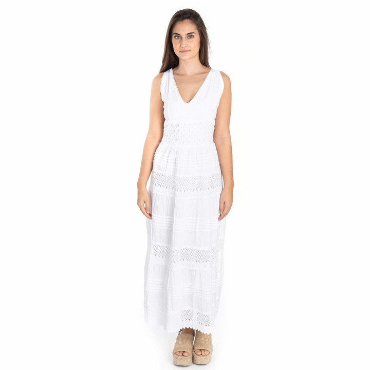 Isla B By Sigris Isla Bonita Long White Dress | Summer Dress Women ...