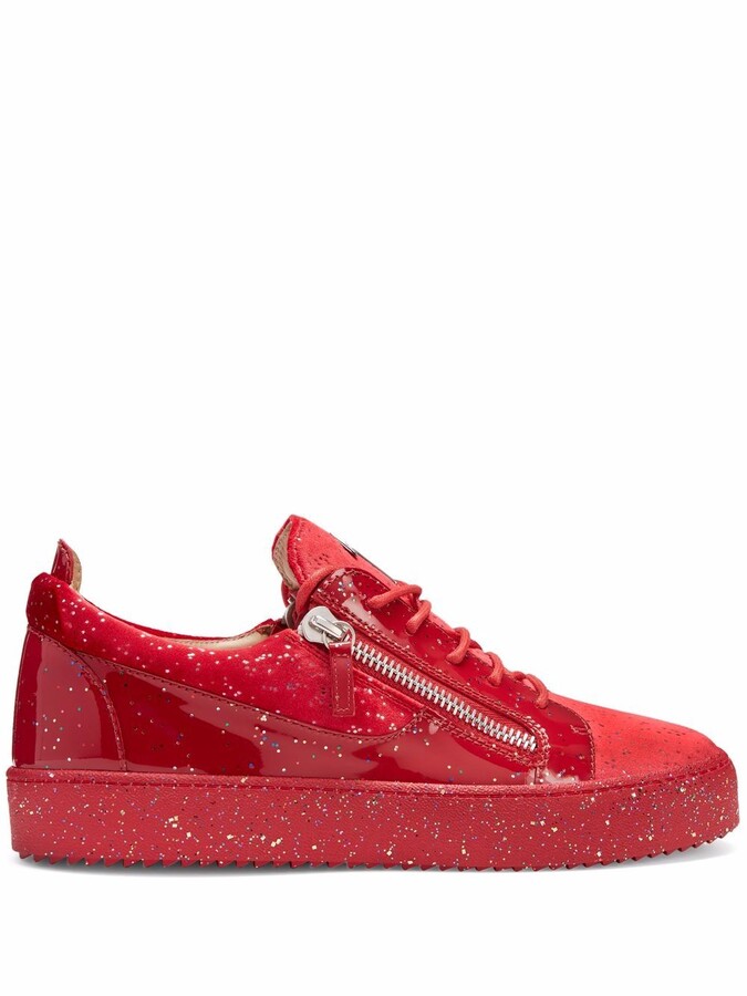 Giuseppe Zanotti glitter-embellished Frankie sneakers - ShopStyle Trainers  & Athletic Shoes
