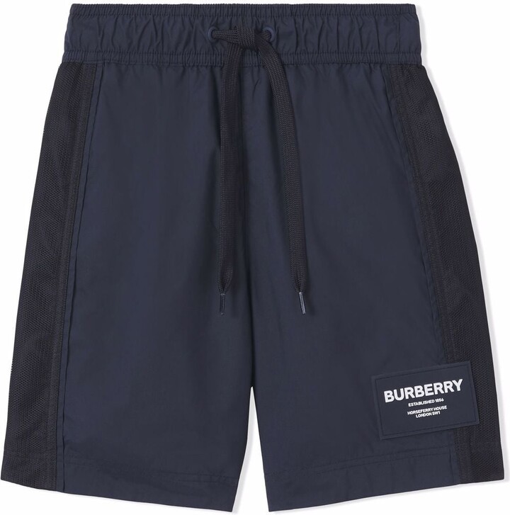 Burberry Children Horseferry motif swim shorts - ShopStyle