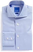 Thumbnail for your product : David Donahue Trim Fit Royal Oxford Check Dress Shirt
