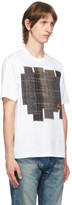 Thumbnail for your product : Junya Watanabe White and Blue Cotton Patchwork T-Shirt