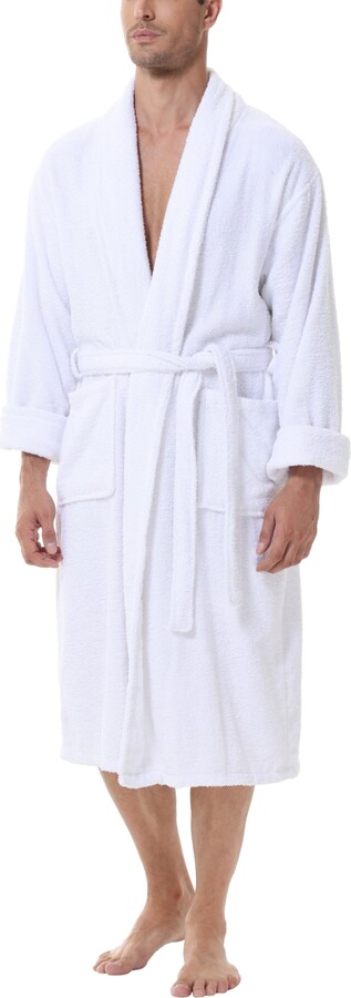 INK+IVY Men's All Cotton Terry Robe