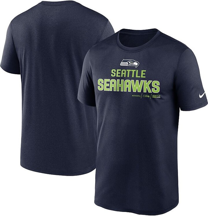Men's Nike College Navy Seattle Seahawks Legend Community Performance T-Shirt