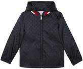 Thumbnail for your product : Gucci Logo Hooded Nylon Jacket