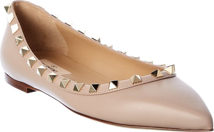 Valentino Rockstud Leather Flat