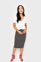 Black And White Striped Pencil Skirt | Shop the world’s largest ...