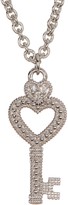 Thumbnail for your product : Judith Ripka Sterling Silver Key Heart Necklace