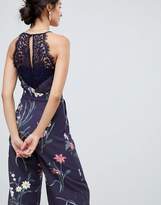 Thumbnail for your product : Oasis jumpsuit with lace back detail in floral print