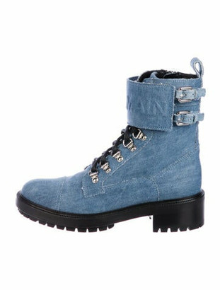 royal blue combat boots