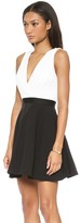 Thumbnail for your product : Alice + Olivia Tobin Low Cut Combo Flare Dress