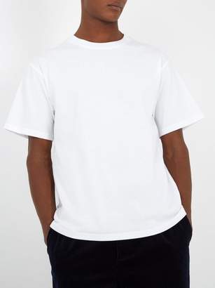 Raey Crew Neck Cotton Jersey T Shirt - Mens - White