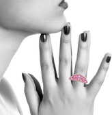 Thumbnail for your product : Artisan 18K Rose Gold Designer Ring Pink Sapphire Diamond Jewelry