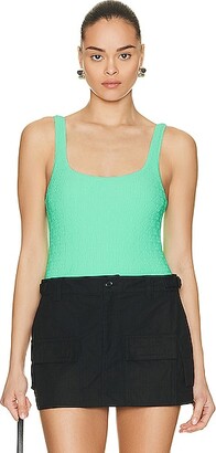 Ambitionist Ribbed Square Neck Tank Bodysuit