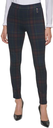 Tommy Hilfiger Plaid Pull-On Skinny Pants - ShopStyle