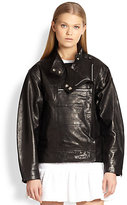 Thumbnail for your product : Opening Ceremony Dakota Leather Dolman-Sleeved Jacket