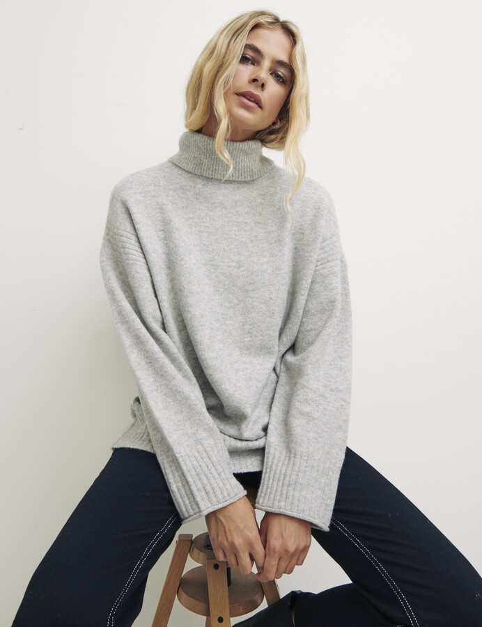 Nobody's Child Grey Funnel Neck Jumper Nobodys Child NC Crew