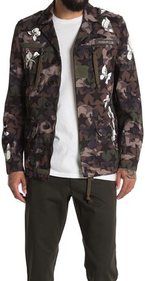 Valentino Mariposa Star Floral Military Jacket - ShopStyle Outerwear